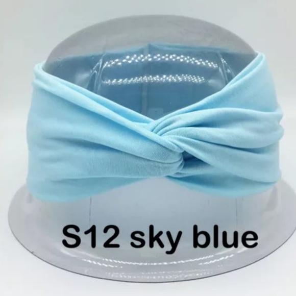 ❣[2 for $10]❣Blue Turban Headband - Picture 2 of 3